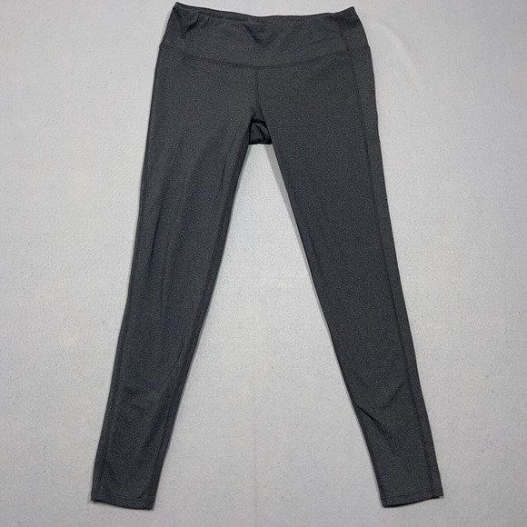 Athleta Pants Womens Medium Gray Leggings Mid Rise Athletic Gym Ladies 28x26 - Picture 1 of 11